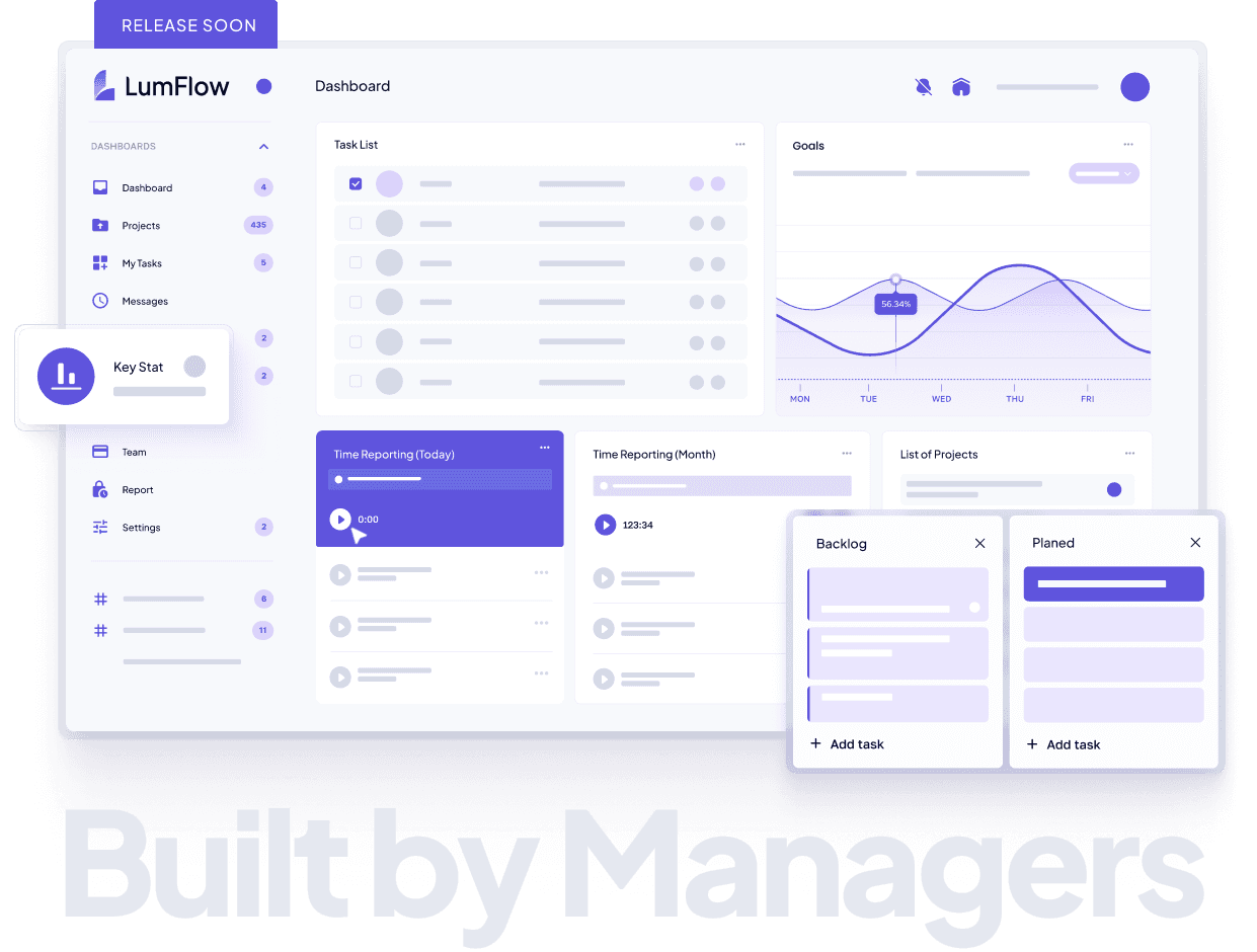 Personalized and seamless project management experience with Lumflow.