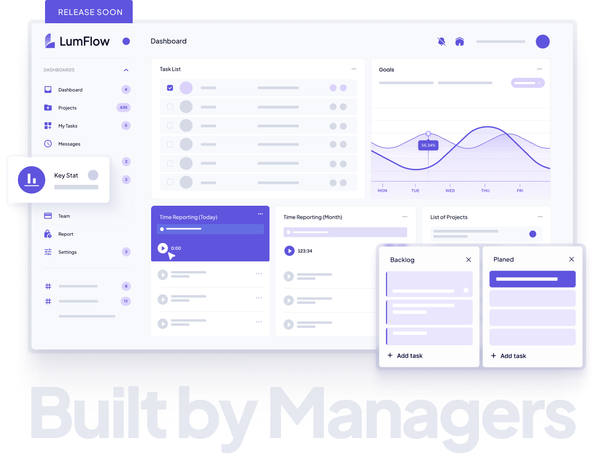 Personalized and seamless project management experience with Lumflow.